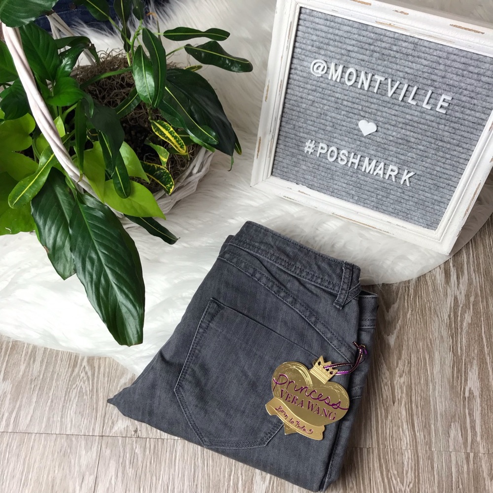 NWT Princess Vera Wang Size 5 Gray Skinny Jeans